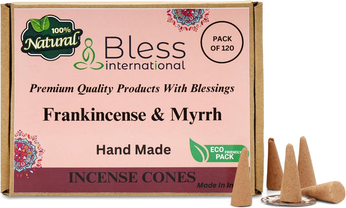 100% Natural Incense Cone Handmade Hand Dipped The Best Scent (Frankincense and Myrrh)