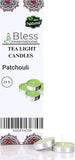 Patchouli Tea Light Candles 24-Pack Colored