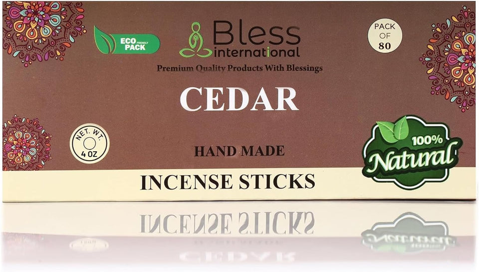 100% Natural Incense Sticks Handmade Hand Dipped The Best Scent (Cedar)