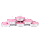 Bless-International Rose-Tea-Light-Candles 24-Pack-Colored-smokeless-dripless-Long-Lasting Plant-Based-Natural-Organic-with-Palm-Wax Aromatherapy-Creating-Mood-Enhancing-Atmosphere