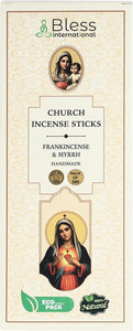 100% Natural Church Incense Sticks Handmade Hand Dipped The Best Scent (Frankincense & Myrrh)