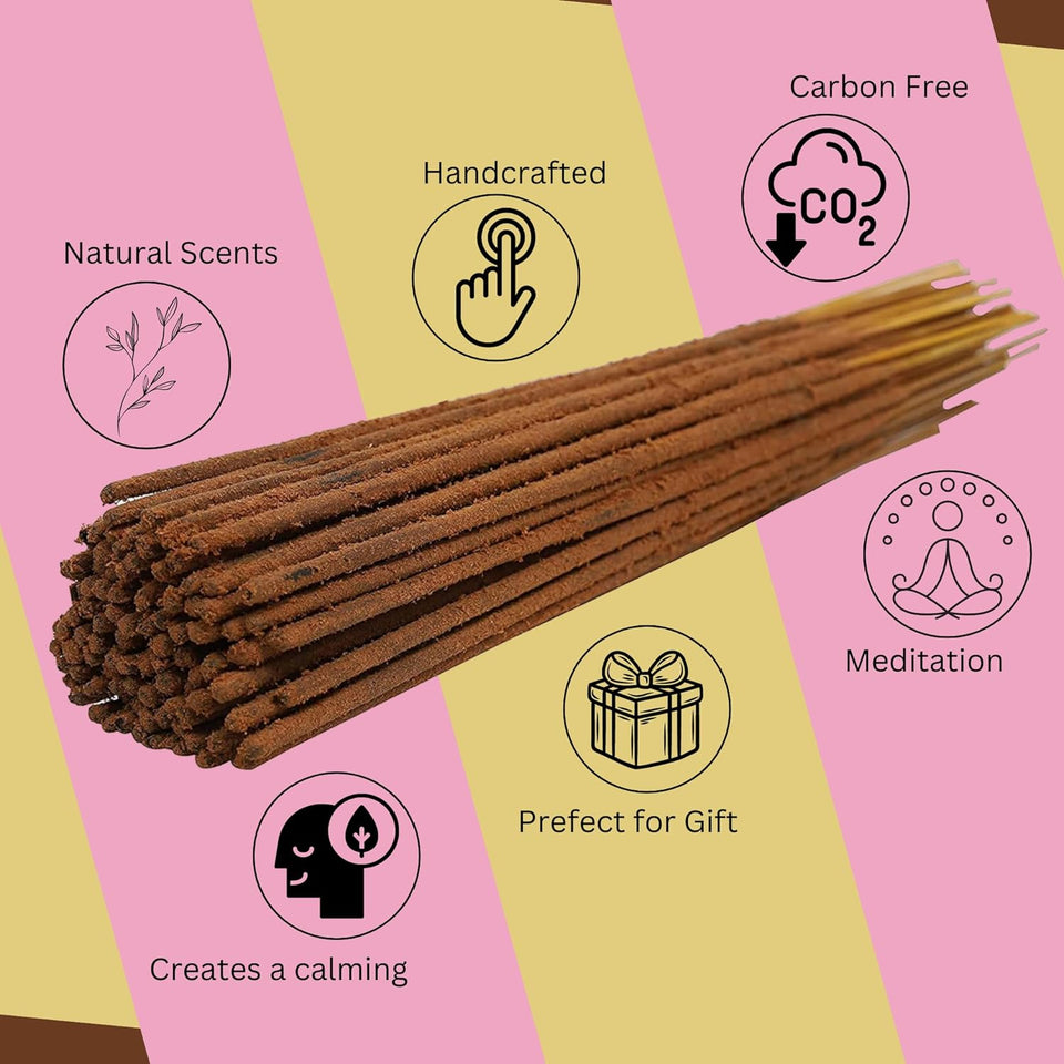 Bless-YLANG-YLANG-Incense-Sticks 100%-Natural-Handmade-Hand-Dipped-Incense-Sticks Organic-Chemicals-Free For-Purification-Relaxation-Positivity-Yoga-Meditation