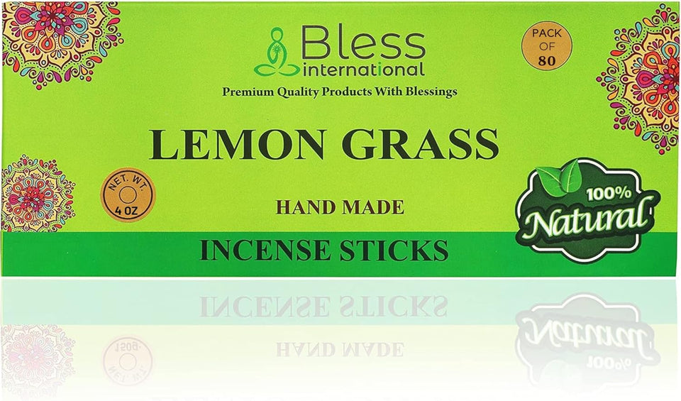100% Natural Incense Sticks Handmade Hand Dipped The Best Scent (Lemon Grass)