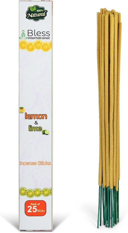 100% Natural Incense Sticks Handmade Hand Dipped The Best Scent (Lemon and Lime)