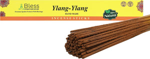 Bless-YLANG-YLANG-Incense-Sticks 100%-Natural-Handmade-Hand-Dipped-Incense-Sticks Organic-Chemicals-Free For-Purification-Relaxation-Positivity-Yoga-Meditation