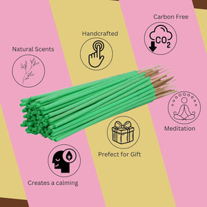 Bless-Citronella-Incense-Sticks 100%-Natural-Handmade-Hand-Dipped-Incense-Sticks Organic-Chemicals-Free For-Purification-Relaxation-Positivity-Yoga-Meditation