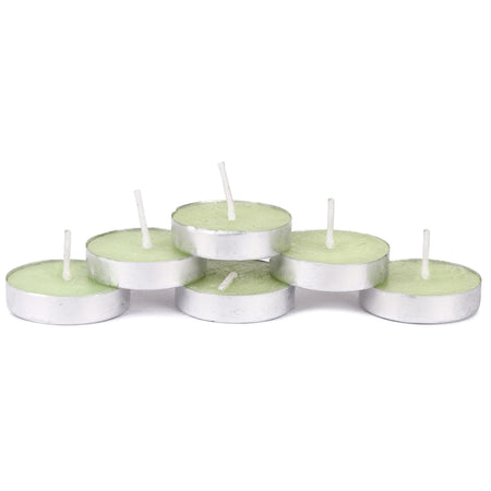 Lemon-Grass Tea Light Candles 24-Pack Colored