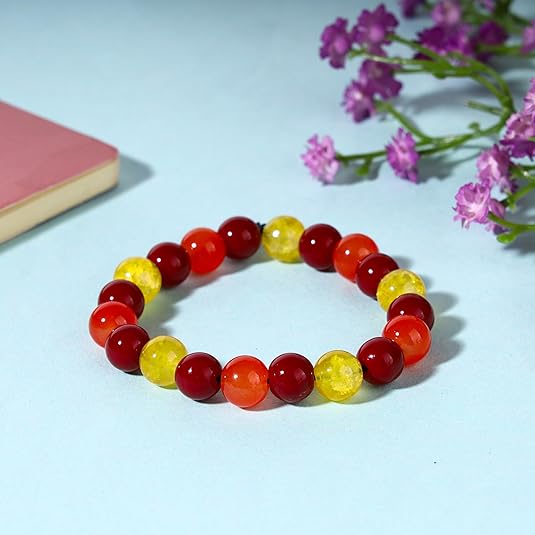 Bless International Red Garnet Gemstone Bracelet