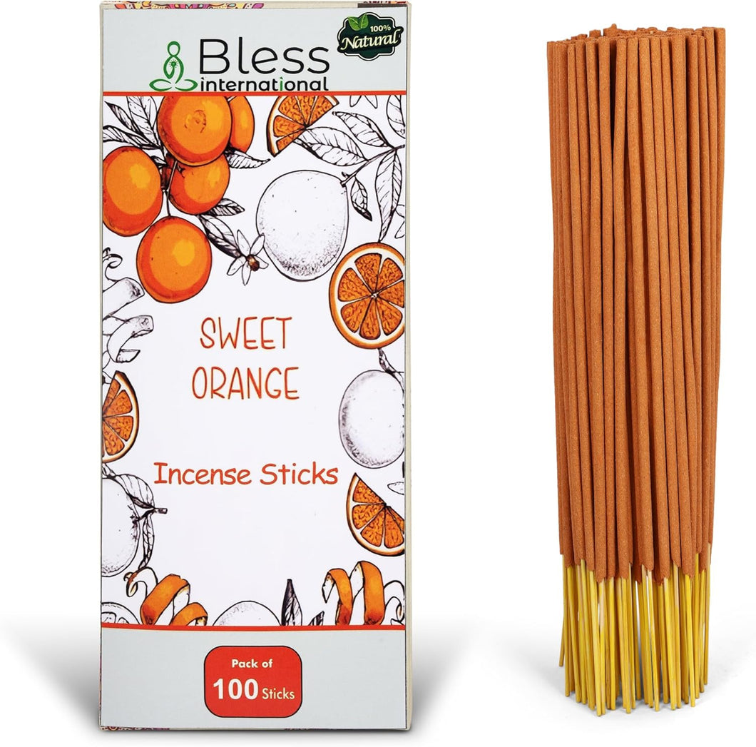 100% Natural Incense Sticks Handmade Hand Dipped The Best Scent (Sweet Orange)