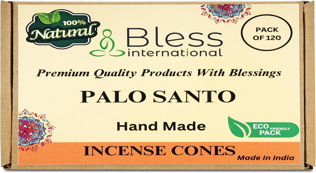 100% Natural Incense Cone Handmade Hand Dipped The Best Scent (Palo Santo)