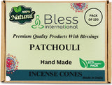 100% Natural Incense Cone Handmade Hand Dipped The Best Scent (Patchouli)