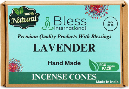 100%-Natural-Incense-Cones Handmade-Hand-Dipped The-Best-scents (Lavender)