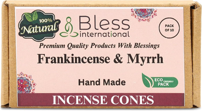 100% Natural Incense Cone Handmade Hand Dipped The Best Scent (Frankincense and Myrrh)