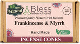 100% Natural Incense Cone Handmade Hand Dipped The Best Scent (Frankincense and Myrrh)