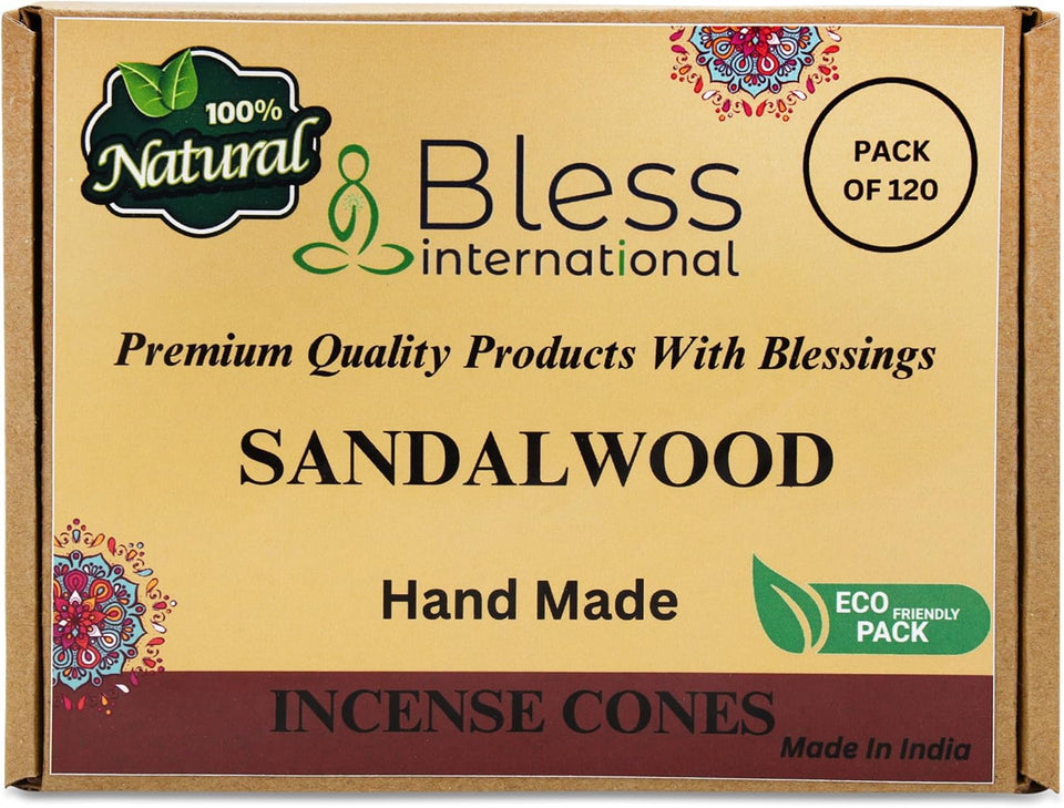 100% Natural Incense Cone Handmade Hand Dipped The Best Scent (Sandalwood)