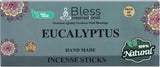 100% Natural Incense Sticks Handmade Hand Dipped The Best Scent (Eucalyptus)