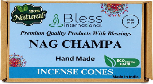 100% Natural Incense Cone Handmade Hand Dipped The Best Scent (Nag Champa)