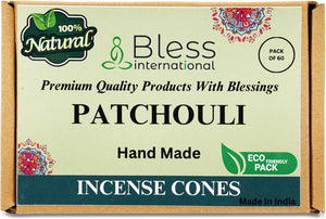 100% Natural Incense Cone Handmade Hand Dipped The Best Scent (Patchouli)