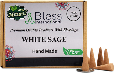 100% Natural Incense Cone Handmade Hand Dipped The Best Scent (White Sage)