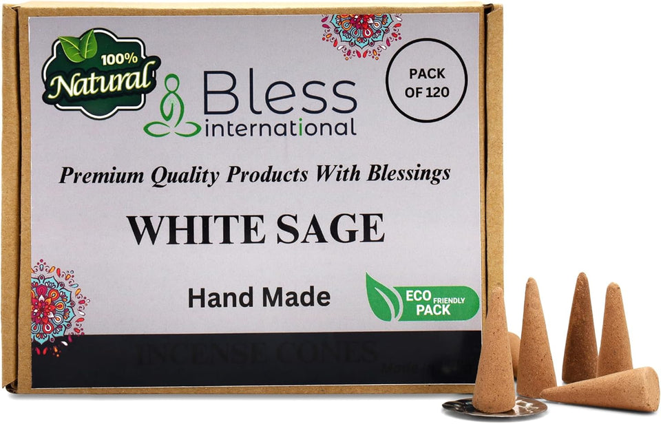 100% Natural Incense Cone Handmade Hand Dipped The Best Scent (White Sage)