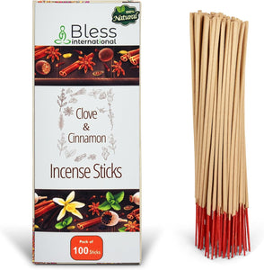 100% Natural Incense Sticks Handmade Hand Dipped The Best Scent (Clove And Cinnamon)