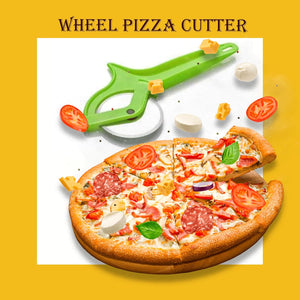 Bless-International Pizza-Cutter-Wheel Ergonomic-Pizza-Slicer Easy-To-Clean Essential-Kitchen-Tool 9-Inches (Green)