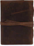 Vintage Handmade Rustic Leather Diaries (Cafe Noir Brown)