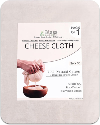 Premium Cotton Cheese Cloth (36x36 Inch)