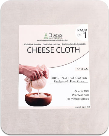 Premium Cotton Cheese Cloth (36x36 Inch)