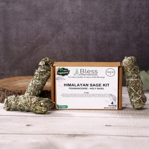 Himalayan Sage Incense 4 Inches Long (Holy basil - Frankincense)