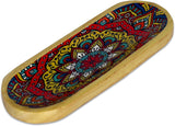 Traditional Handmade Wooden Trat Incense Stick Holder, Ash-Catcher, (Mandala, 11x4x1.22 Inches)