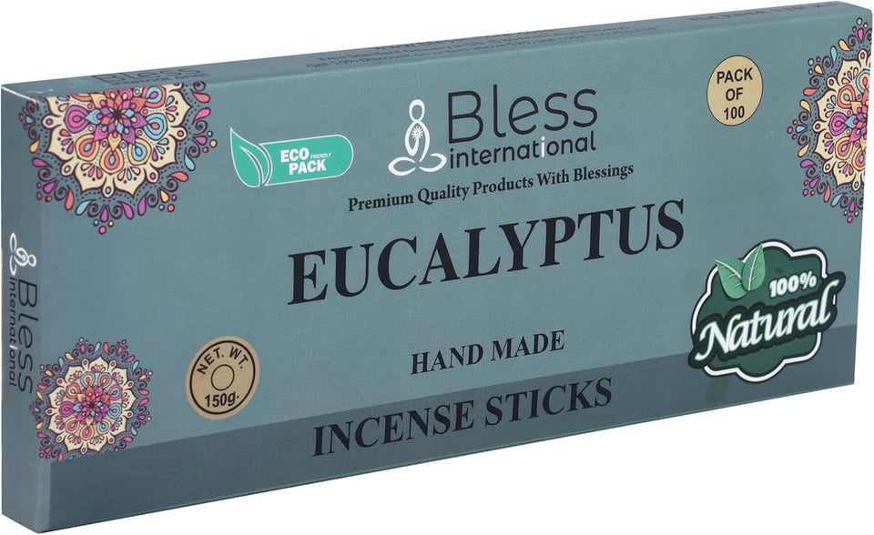 100% Natural Incense Sticks Handmade Hand Dipped The Best Scent (Eucalyptus)
