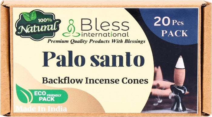 100% Natural Incense Backflow Cones Handmade The Best Scent (Palo santo)