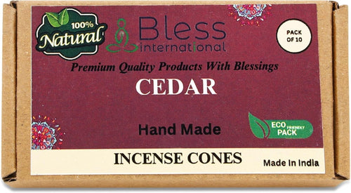 100% Natural Incense Cone Handmade Hand Dipped The Best Scent (Cedar)