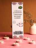 Bless-International Unscented-Tea-Light-Candles-White-smokeless-odorless-Long-Lasting Plant-Based-Natural-Organic-with-Palm-Wax Home-Pool-Weddings-Funeral-Decoration-Gifts