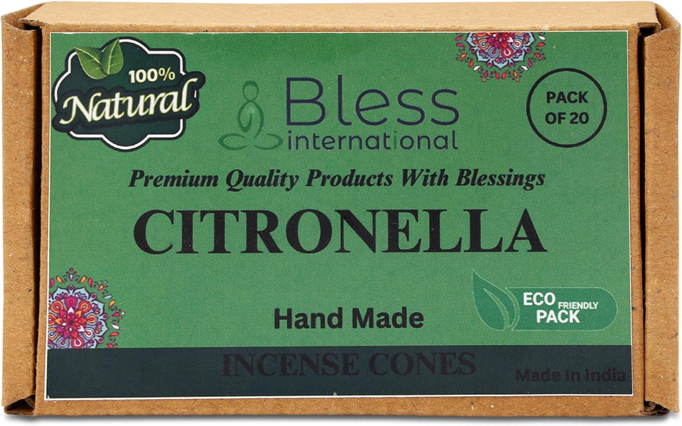 100% Natural Incense Cone Handmade Hand Dipped The Best Scent (Citronella)