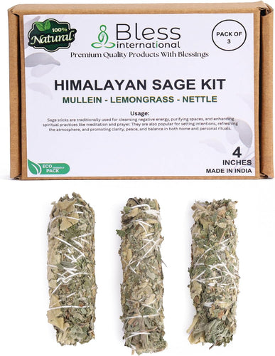 Himalayan Sage Incense 4 Inches Long (Mullein nettle - Lemongrass)