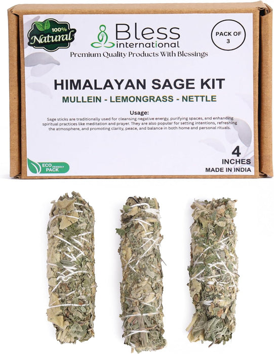 Himalayan Sage Incense 4 Inches Long (Mullein nettle - Lemongrass)