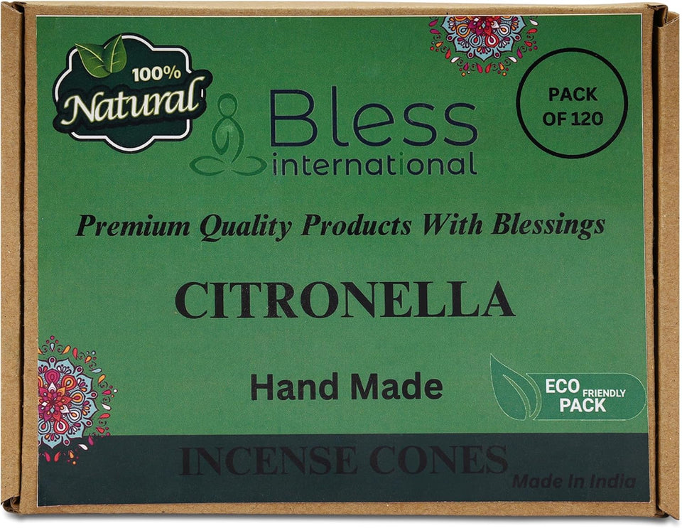 100% Natural Incense Cone Handmade Hand Dipped The Best Scent (Citronella)