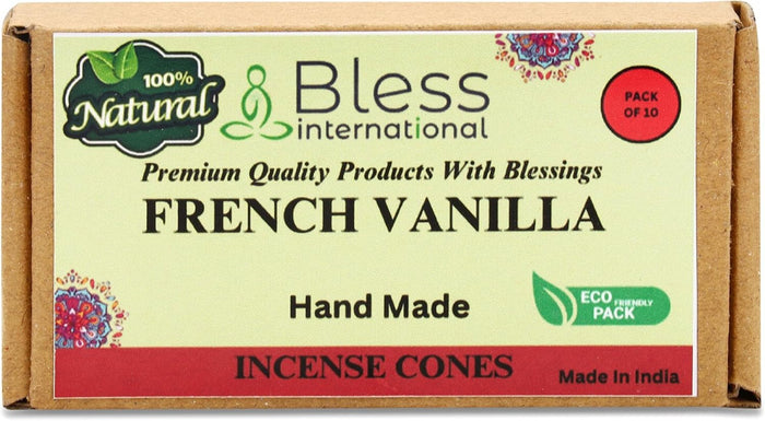 100% Natural Incense Cone Handmade Hand Dipped The Best Scent (French-Vanilla)