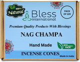 100% Natural Incense Cone Handmade Hand Dipped The Best Scent (Nag Champa)