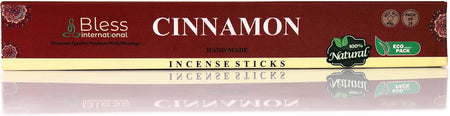 Bless-Cinnamon-Incense-Sticks 100%-Natural-Handmade-Hand-Dipped-Incense-Sticks Organic-Chemicals-Free for-Purification-Relaxation-Positivity-Yoga-Meditation