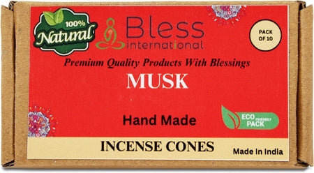 100% Natural Incense Cone Handmade Hand Dipped The Best Scent (Musk)