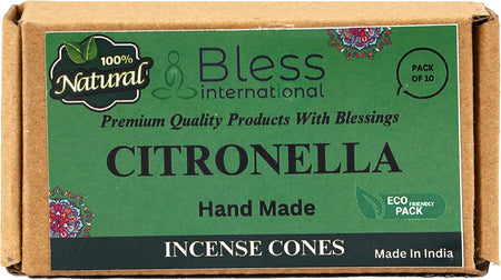 100% Natural Incense Cone Handmade Hand Dipped The Best Scent (Citronella)