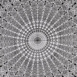 Hippie Bohemian Psychedelic Peacock Mandala Wall Hanging Bedding Tapestry (Black White)