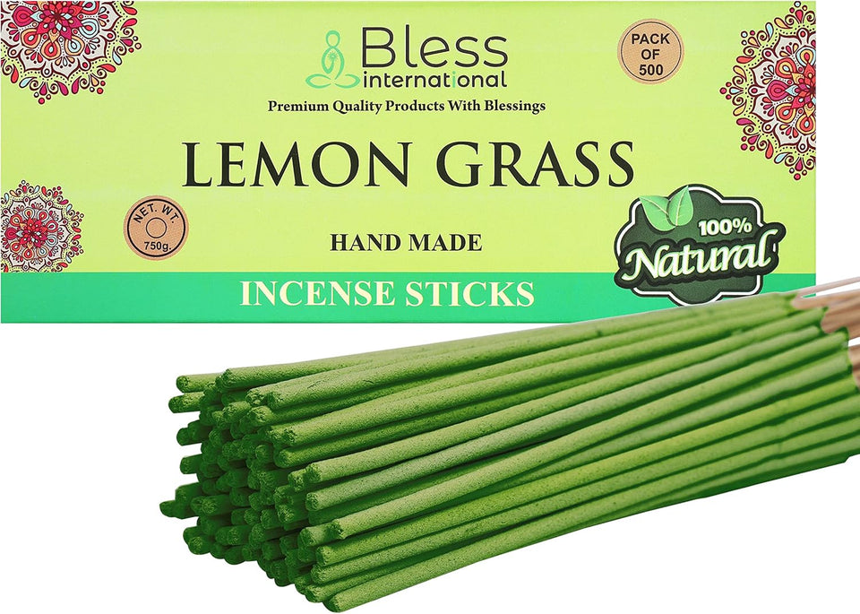 100% Natural Incense Sticks Handmade Hand Dipped The Best Scent (Lemon Grass)