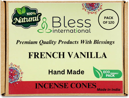 100% Natural Incense Cone Handmade Hand Dipped The Best Scent (French-Vanilla)