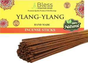 Bless-YLANG-YLANG-Incense-Sticks 100%-Natural-Handmade-Hand-Dipped-Incense-Sticks Organic-Chemicals-Free For-Purification-Relaxation-Positivity-Yoga-Meditation