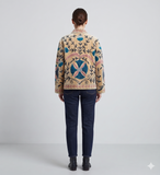 Custom Handmade Cream Velvet Suzani Embroidered Jacket