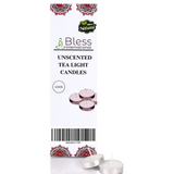 Bless-International Unscented-Tea-Light-Candles-White-smokeless-odorless-Long-Lasting Plant-Based-Natural-Organic-with-Palm-Wax Home-Pool-Weddings-Funeral-Decoration-Gifts